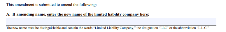 LLC name change